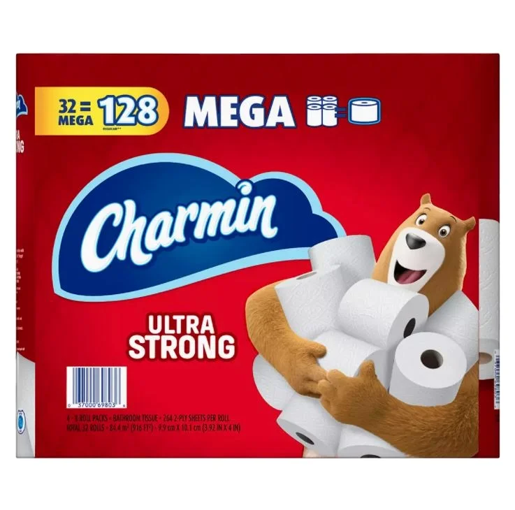 Туалетная бумага Ultra Strong Mega Roll 2 слоя (упаковка из 32 шт.)