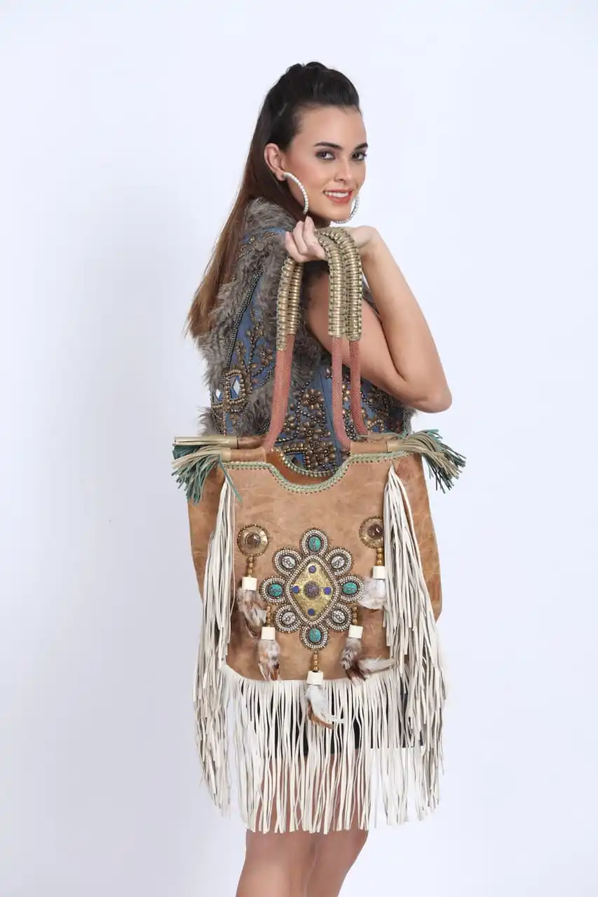 Indian Traditional Unique Designer Boho Women Crossbody Bag Leather Bag