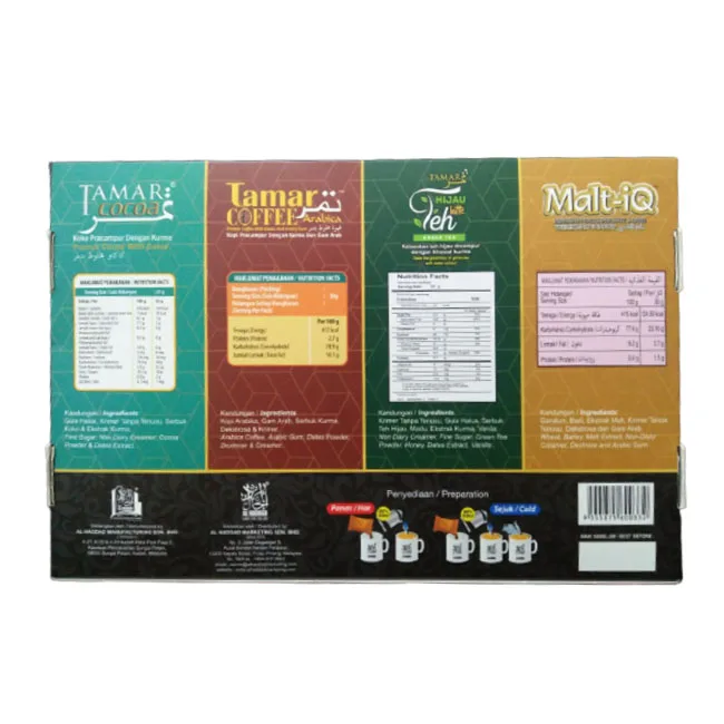 Al Haddad Assorted Drinks Pack Variety Choice - Cocoa, Tea, Coffee