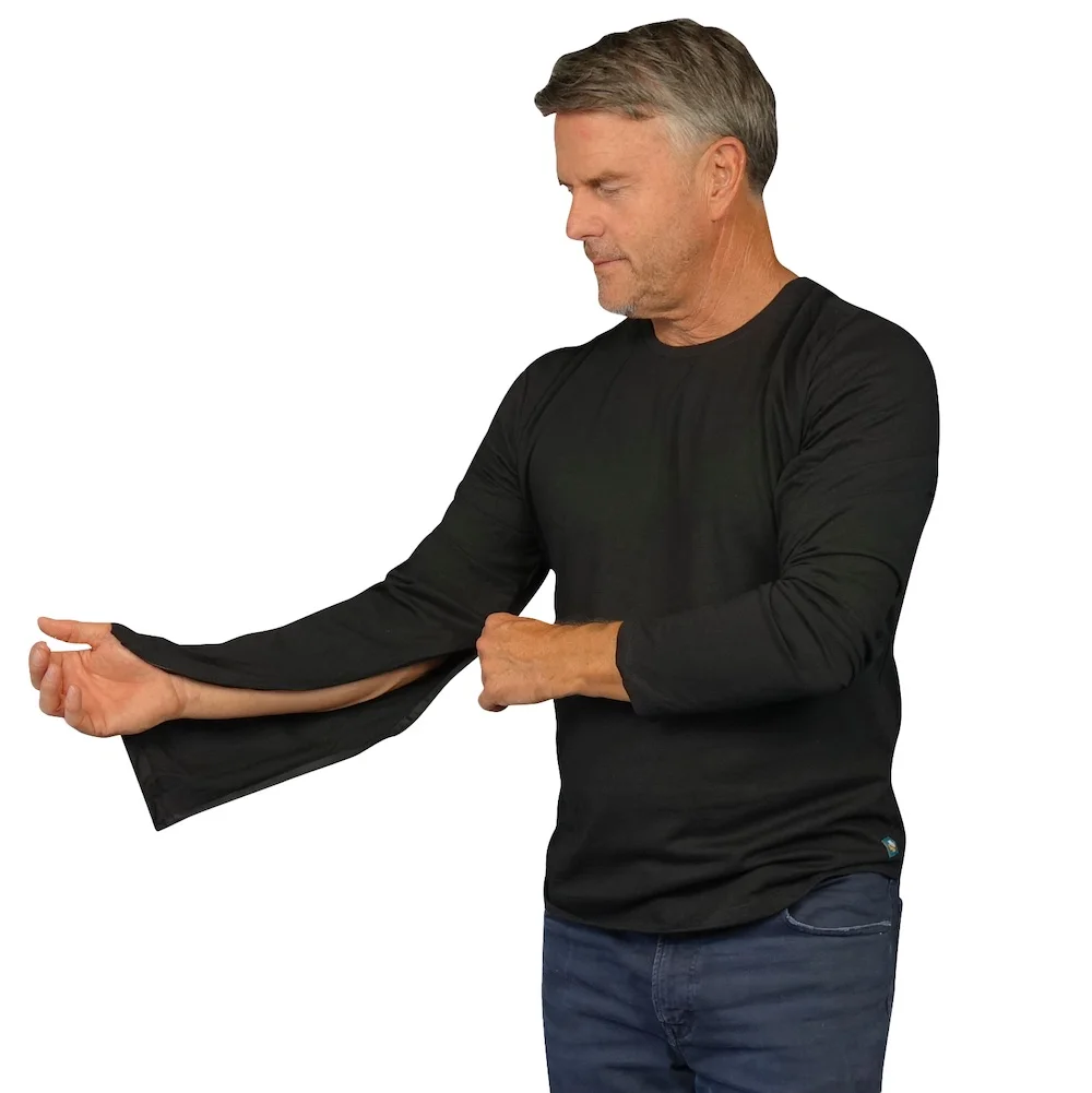 Удобная и функциональная мужская хлопковая рубашка с классическим дизайном «Fistula Access»