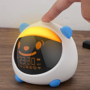 K708 3 Year Baby Cute Training Room Alarm Clock Night Light With Music Children Gro Kids Sleep Trainer