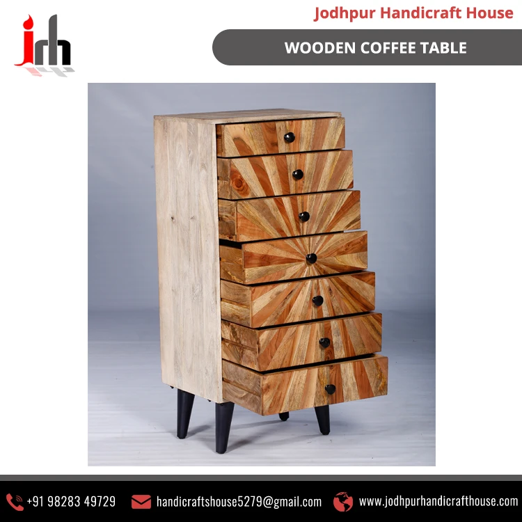 Оптовый Поставщик декоративной домашней мебели буфет из деревянного материала с 7 ящиками для дома и спальни