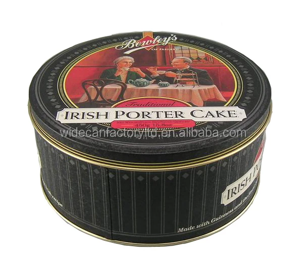 
Custom round Bank metal tin box containers for chocolate biscuit cake toys 