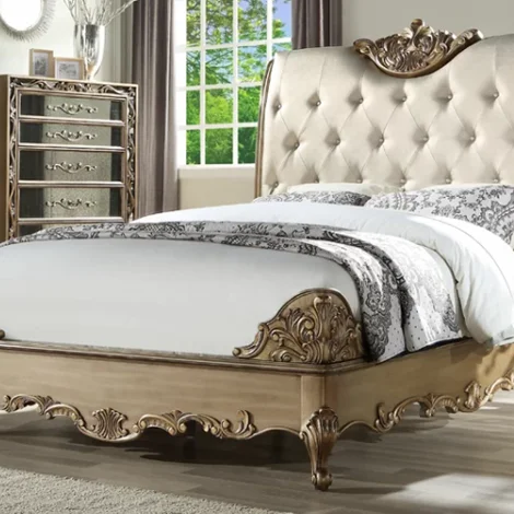 Luxury European Master Bedroom Ebony Color 1.5 1.8m Double Bed Solid Wood Height Box Bed Solid Wood Bed Frame