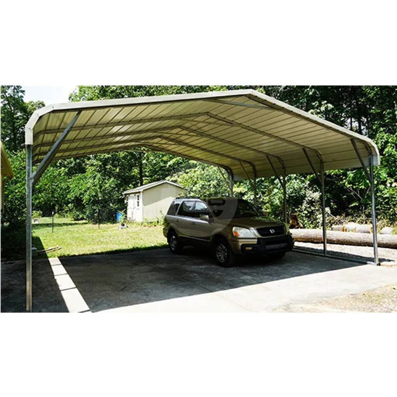 garden steel tube thick frame canopy fitting galvanize car parking truck roof top cover garage tent