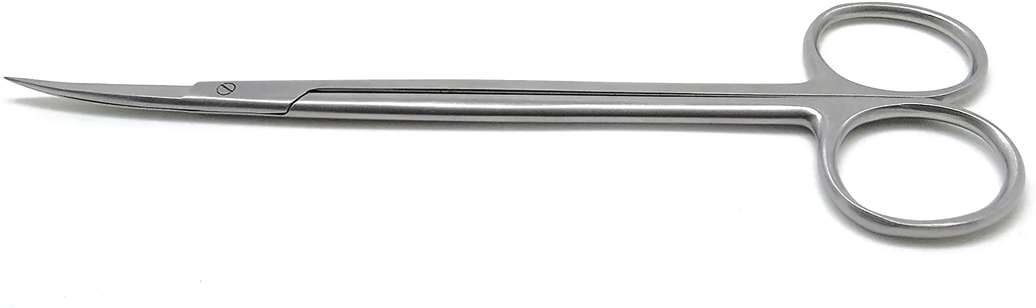 Высококачественные ножницы Kelly из нержавеющей стали Изогнутые 7 дюймов острые хирургические медицинские ENT инструменты
