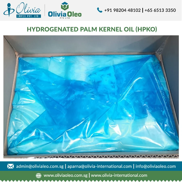HPKO SMP 38-42 Vegetable Fat Hydrogenated Palm Kernel Oil For Confectionery Fats Oils With Low Prices