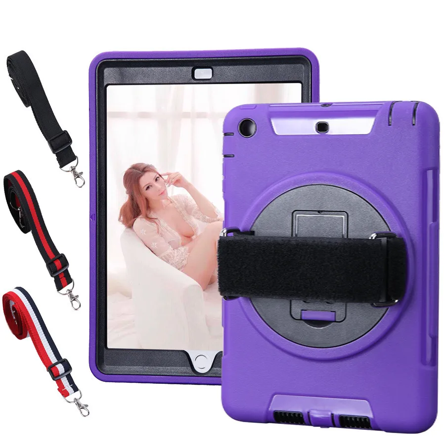Rugged Shockproof Back Cover For Ipad Mini 123 With Shoulder Strap,For Ipad Mini 2 Case