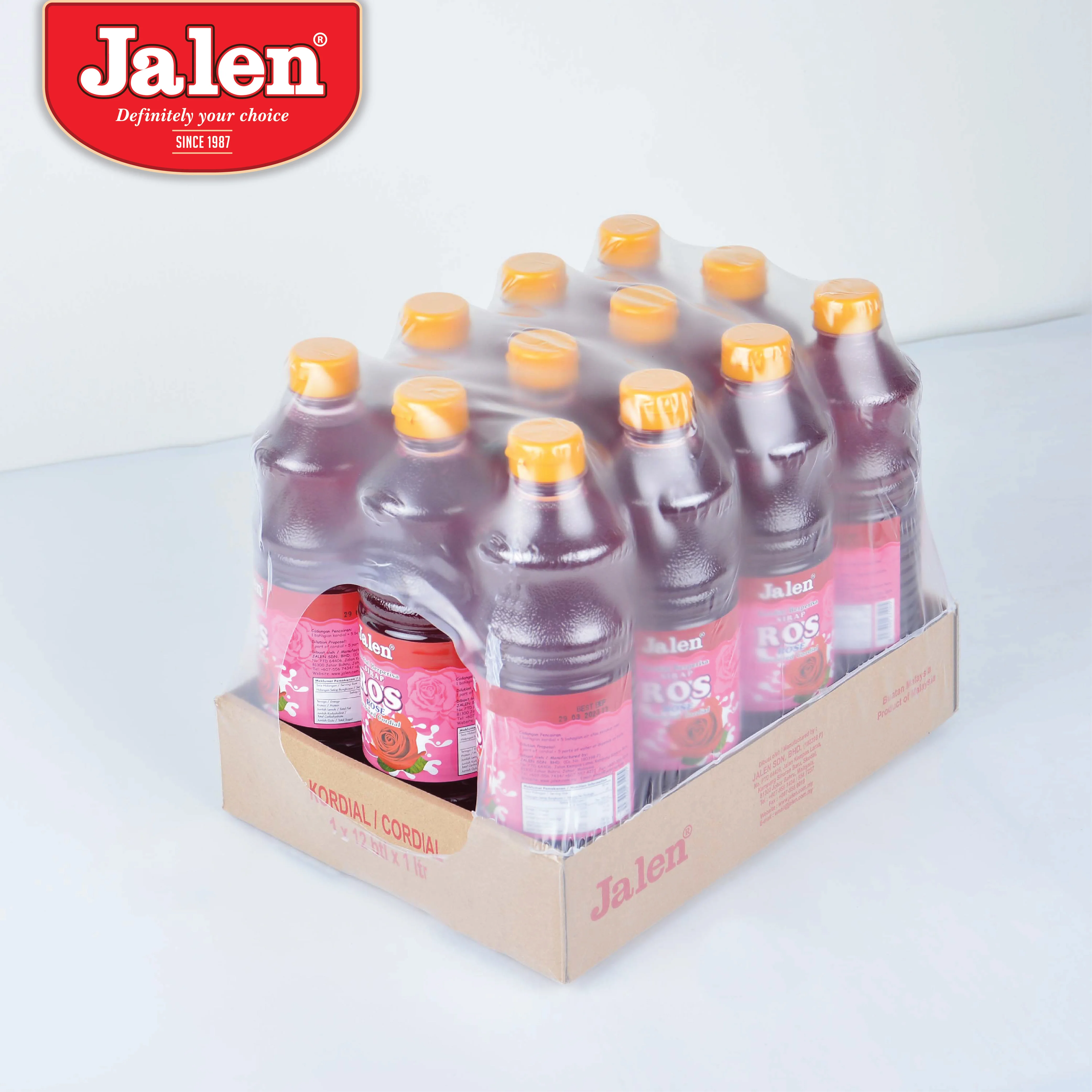 Premium Syrup Rose Flavoured Cordial 1L Mix With Water To Drink