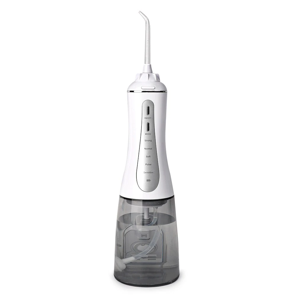 OEM Water Jet 5 Modes Portable Rechargeable Dental Irrigator Handheld 350ml Flosser