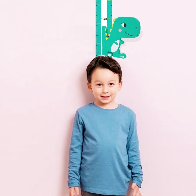 Kids Dinosaur Magnetic Height Chart Measure Growth Wall Ruler