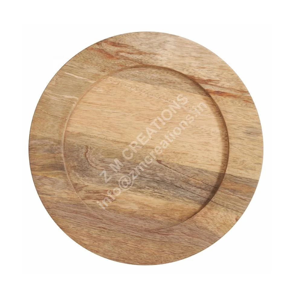 Wholesale 13 Inch Gold Charger Plates Custom Logo Design Ceramic round Dinner Tray for Home Use Metal Wedding Charger Dish Set