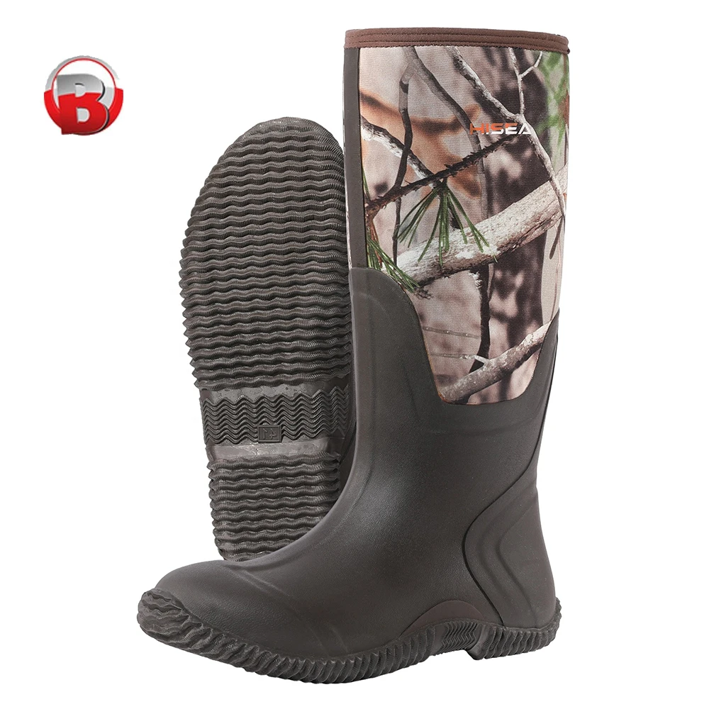 Лидер продаж водонепроницаемые мужские охотничьи неопреновые ботинки для верховой езды дождевые дождевая обувь