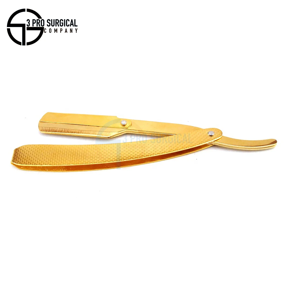 Premium Quality Shaving Razors Full Gold with Texture Handle