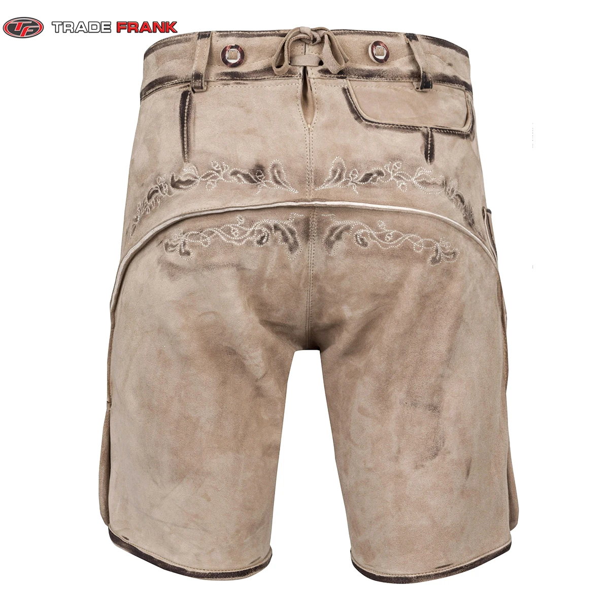 Bavarian short lederhosen Artillery goatskin old-antique Bavarian Shorts Lederhosen in Custom Color for Men
