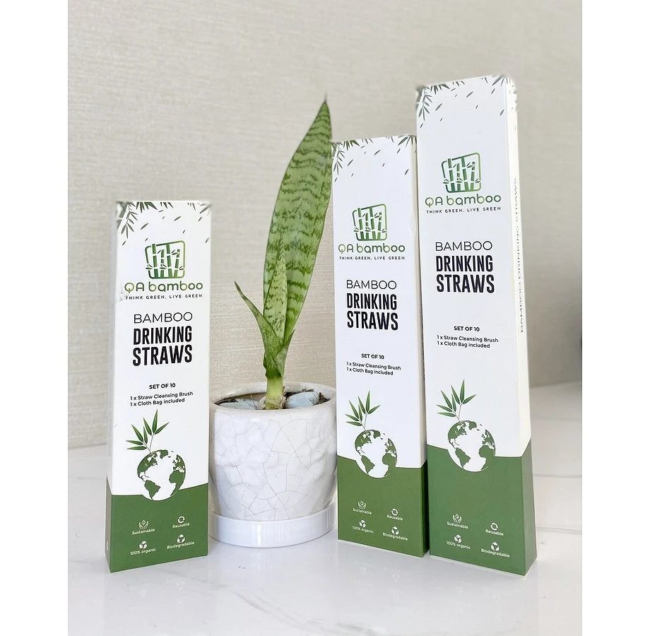  Органическая Бамбуковая солома с логотипом прямая покупка от производителя во Вьетнаме