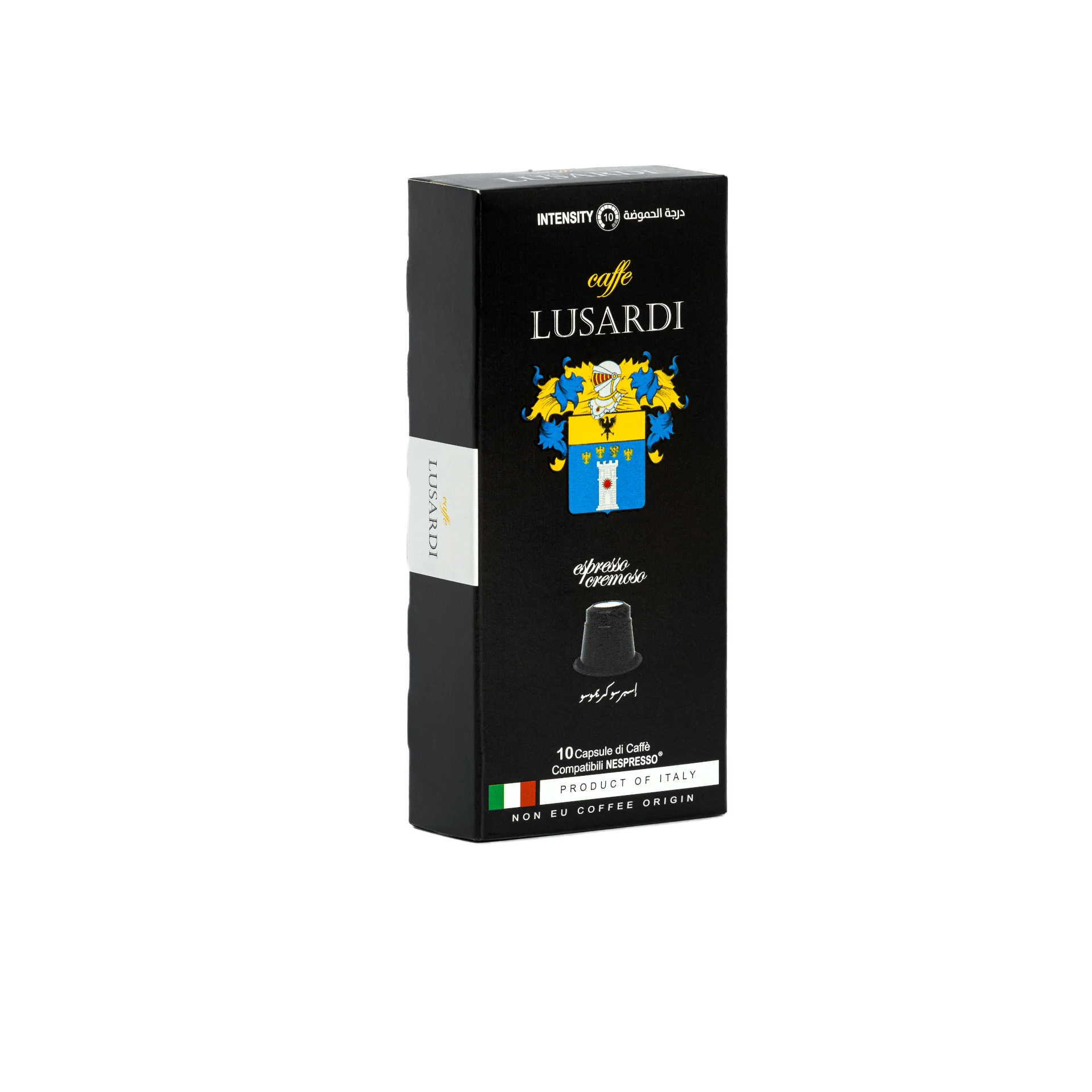  Кофеварка Lusardi для итальянского эспрессо Cremoso VIP выбор 80% Arabica 20% Robusta / Nespresso совместимые капсулы HACCP молотый