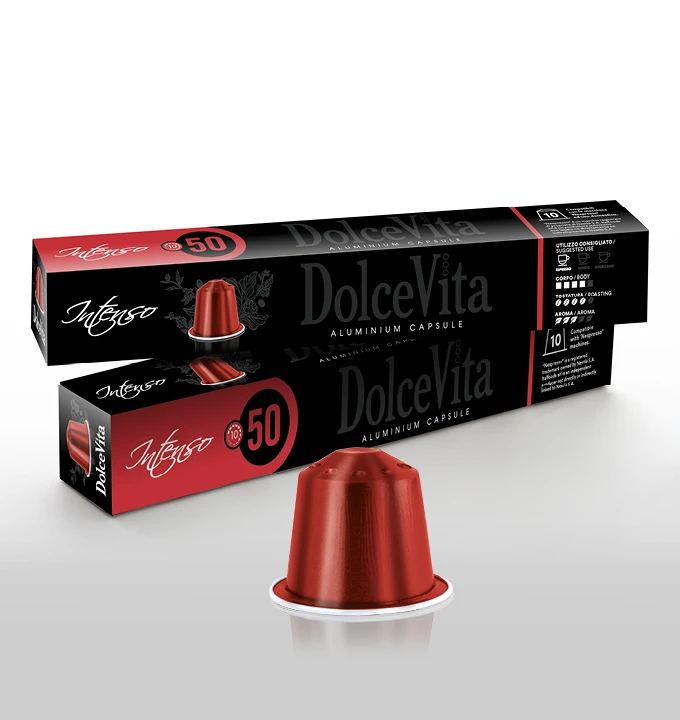 Italian Espresso Dolce Vita Intenso   Nespresso Compatible Aluminium Capsules   200 pcs Box (1700006582591)
