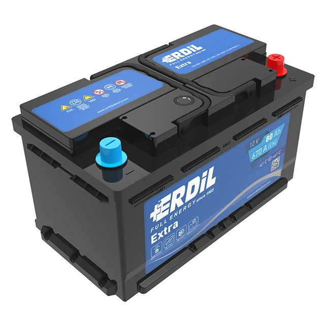
12 V 80 Ah MF Maintenance Free Car Battery from Turkish manufacturer 