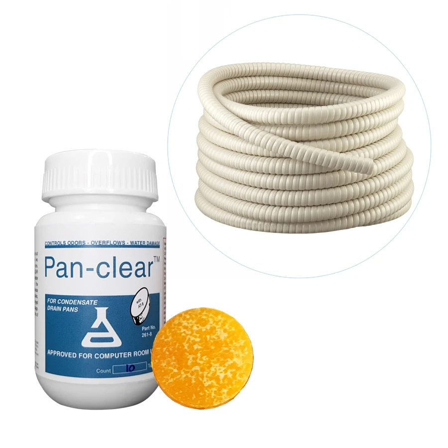 Поставщик из Вьетнама-быстрое удаление отходов для конденсаторной дренажной трубы-прозрачная кастрюля-20 таблеток-эффективно 24000 BTU во время