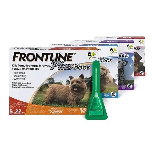 Лидер продаж, линия Фронтлайн плюс, средство для блох и клещей для маленьких собак и щенков (до 22 фунтов), в массовом количестве