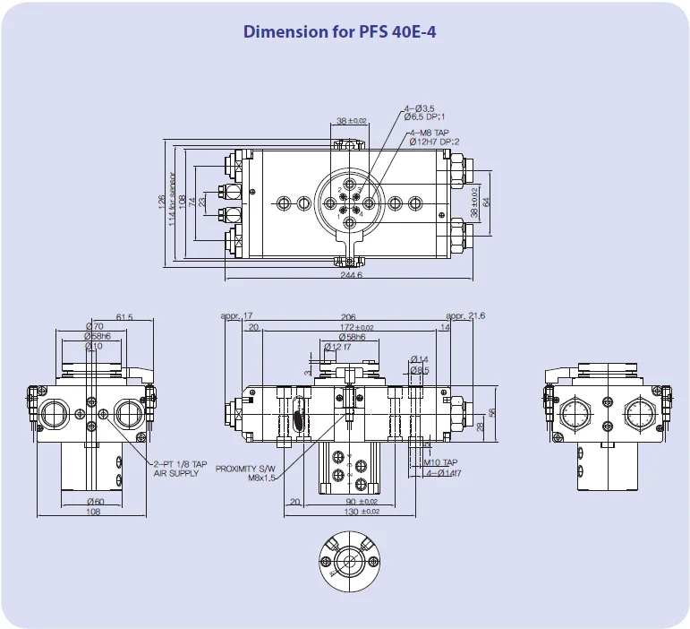 [DM technology] Flexible swiveliling angle FLAT SWIVEL UNIT(2p) PFS from South Korea