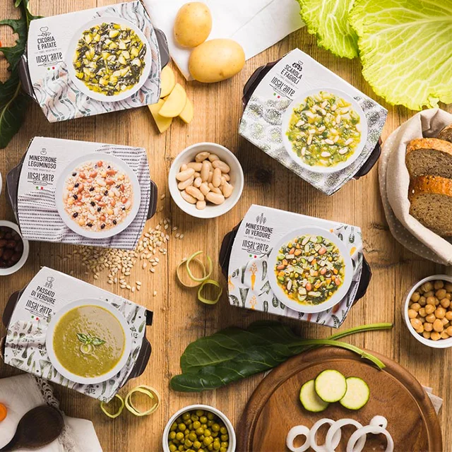 High Quality Italian vegetable vellutata di bieta e cavolfiore beet cauliflowers mashed 620 gr soup local taste