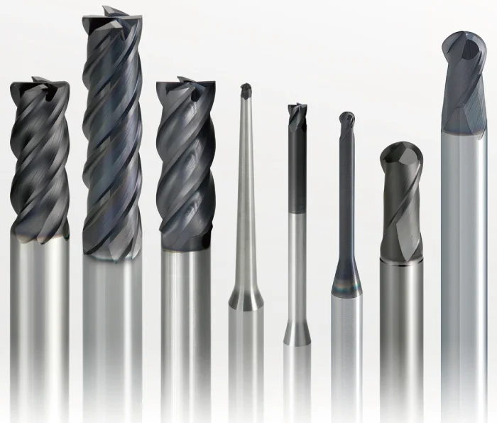 Various kinds of cutting tools MMC high precision 3 flutes carbide end mills for mold machining DC1