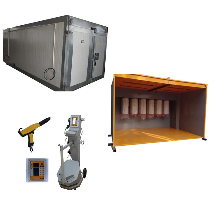 Powder Coating Paint Systems with Power Gun/Spray Booth/Curing Oven