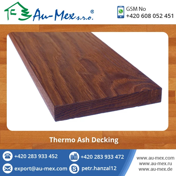 Manufacturer of High Quality Outdoor Thermo Ash Wood Decking at Best Price