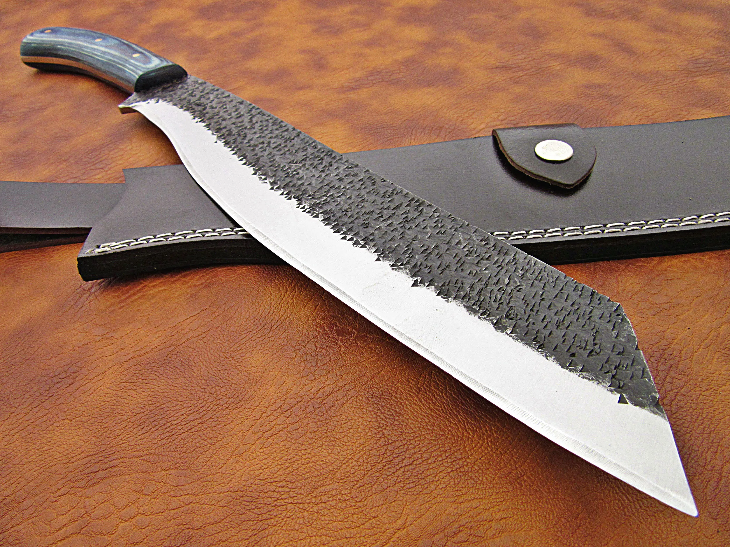 100% Высокое качество стяжная муфта из углеродистой стали мачете/кемпинга выживания на открытом воздухе нож с деревянной ручкой натуральная кожа высокое оболочка SCW-M-0013