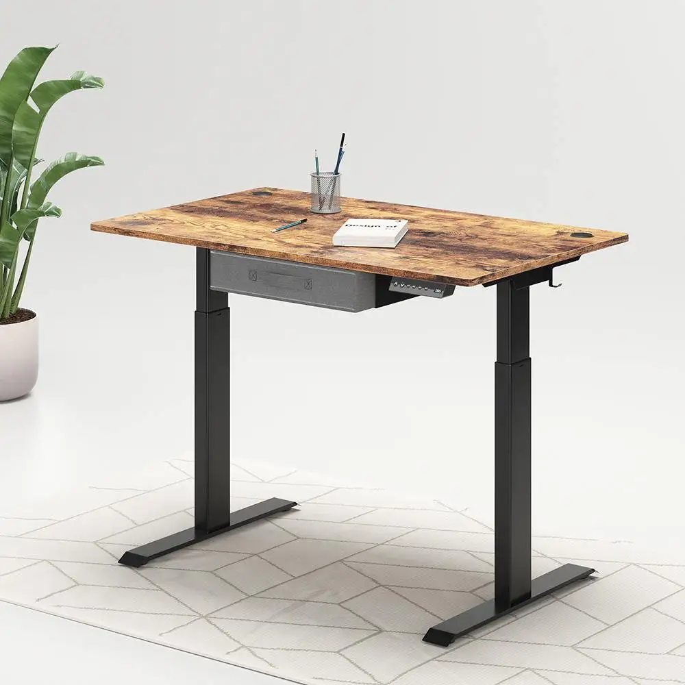 Factory Directly Wooden Office Computer Dual Motor Ergonomic Electric Smart Standing Desk Frame Height Adjustable Desk