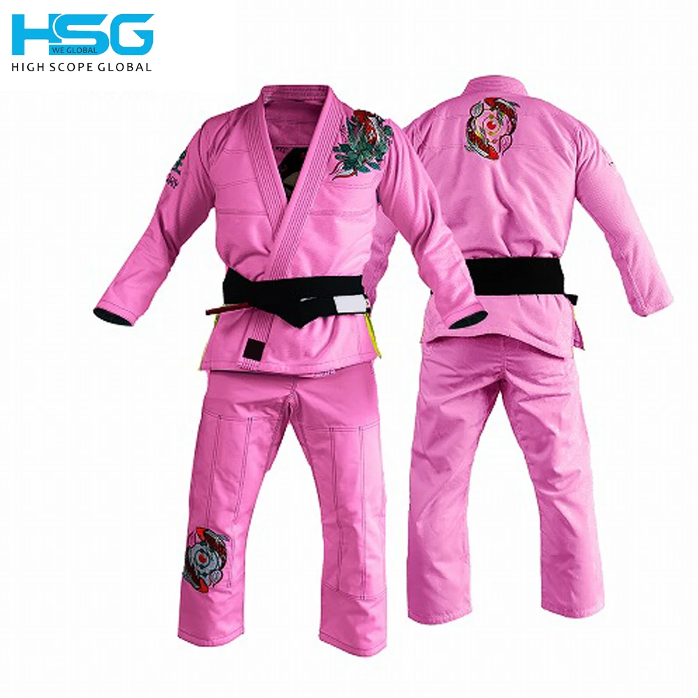 BJJ GI Brazilian Jiu Jitsu BJJ kimono with high quality pearl weave fabric ripstop pants