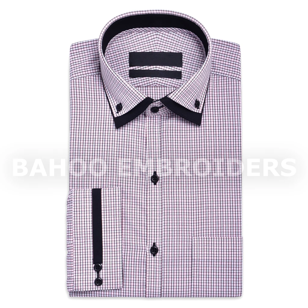 Мужская рубашка в клетку-RED MULTI