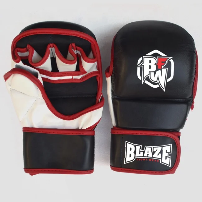 OEM Leather and Cowhide MMA Sparring Gloves for Adults Kickboxing and Combat Sports Training Mixed Martial Arts Punching