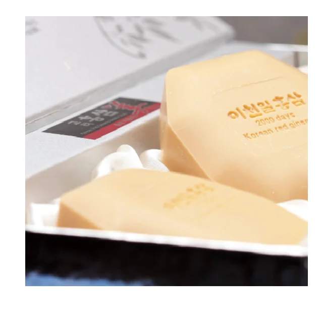 Korean Red Ginseng Beauty Soap a material for skin care soap moisturizing and acts as massaging and cleansing