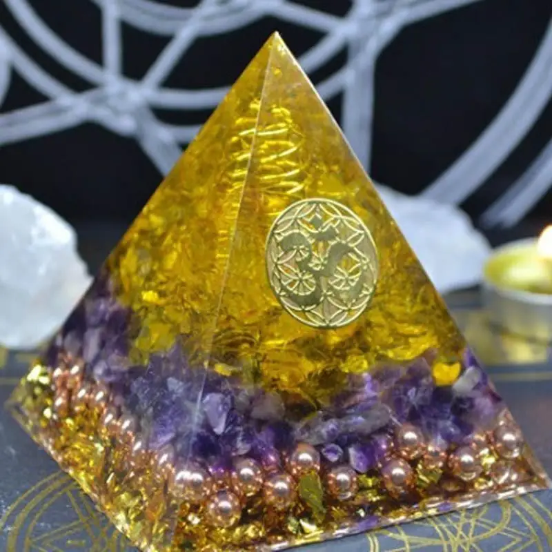 Beautiful Aura Crystal Orgone Pyramids  for Wholesale Pyramids