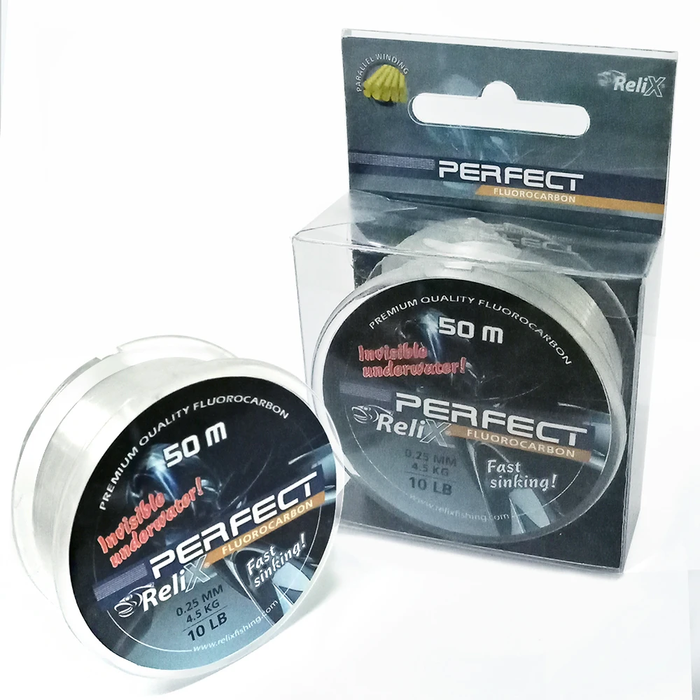 FLUOROCABON FISHING LINE PERFECT FC RELIX LINE 50M 2.5lb - 50lb