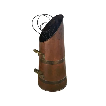 Superior Quality Copper Coal Basket With Brass Handle For Outdoor And Indoor Usage Fireplaces Coal Bucket At Cheap Prices