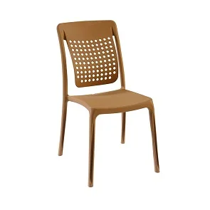 Дешевый пластиковый уличный стул без подлокотников с современным дизайном для гостиной и столовой