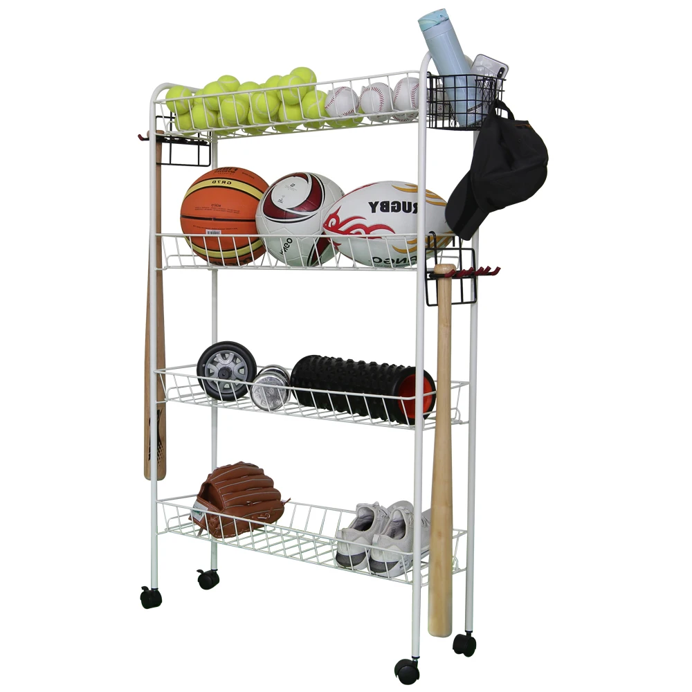 rubber landle basketball racks for storeroom