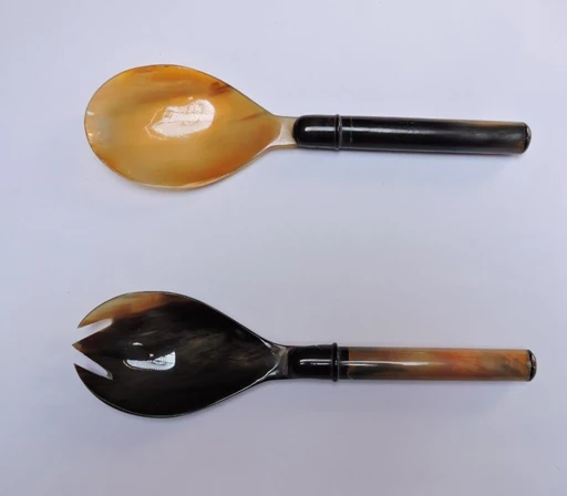 Buffalos horn made salad server with high quality & cheap price