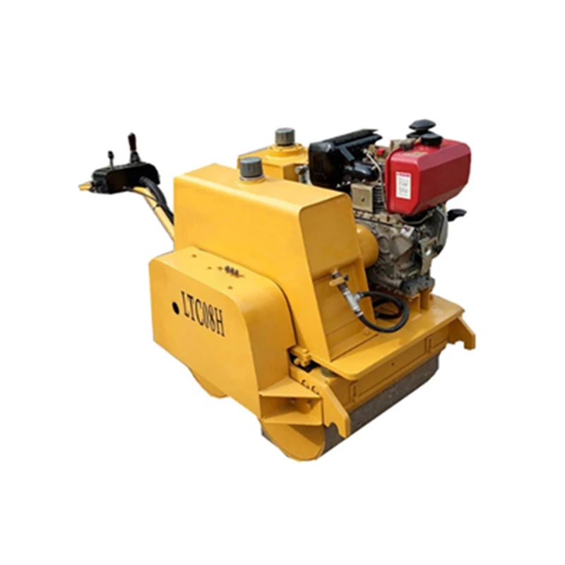  CRUKING гидравлический мини-уплотнитель с Одним Барабаном дорожный каток LTC08H