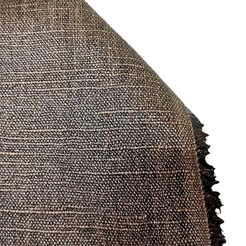 Waterproof wax canvas for shoes and backpacks Cotton and ramie cotton canvas vintage waxed effect treatment