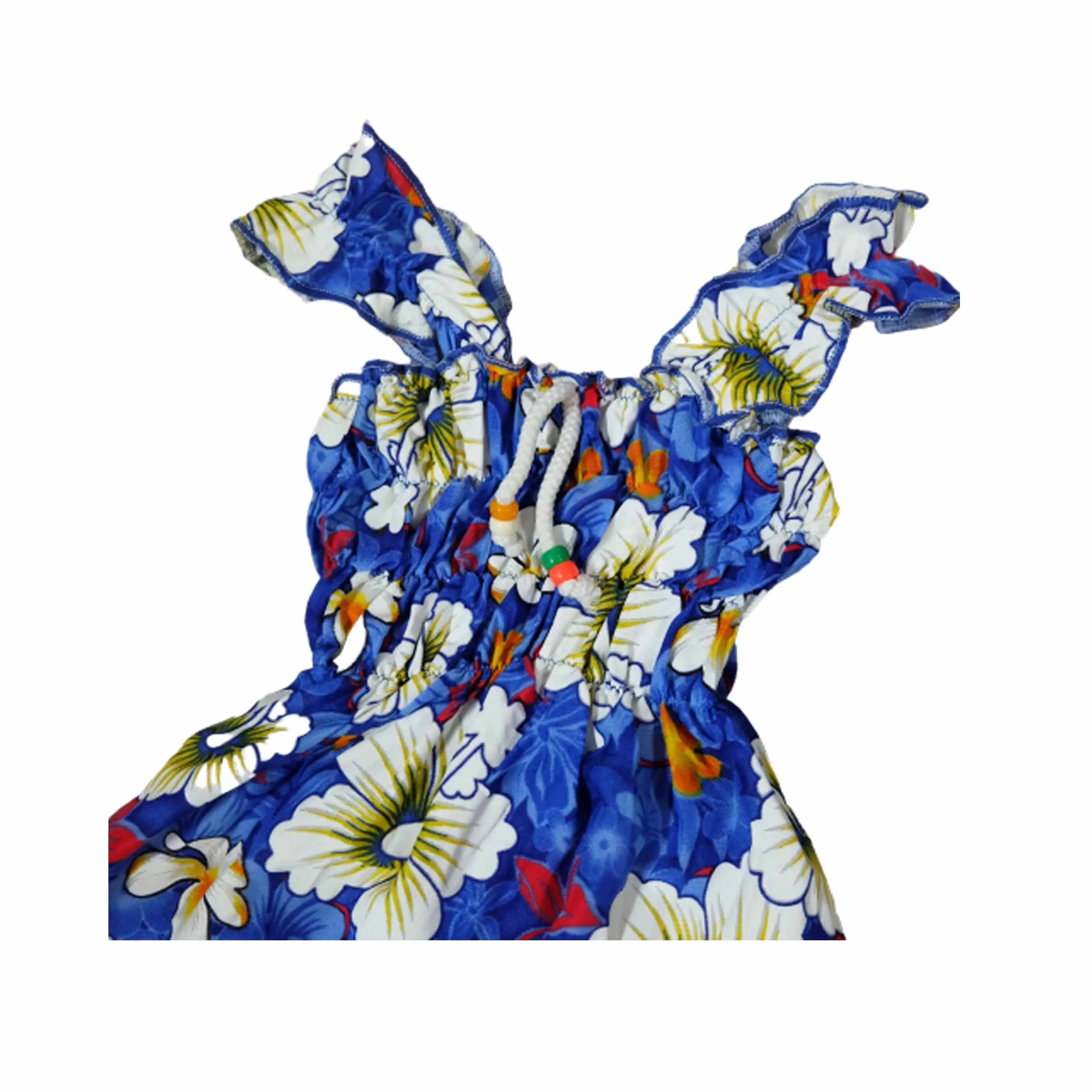 Hot Sale Baby Girls Clothing Fashion Sleeveless Floral Print Summer Beach Dresses