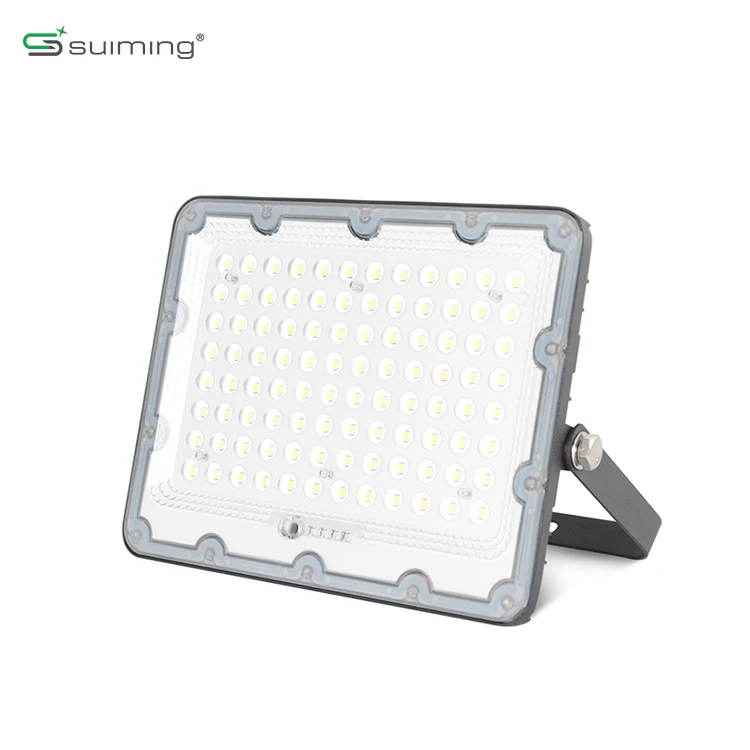 smart led flood ip66 waterproof 100w 200w 300w 400w  500w solar led flood light with sensors
