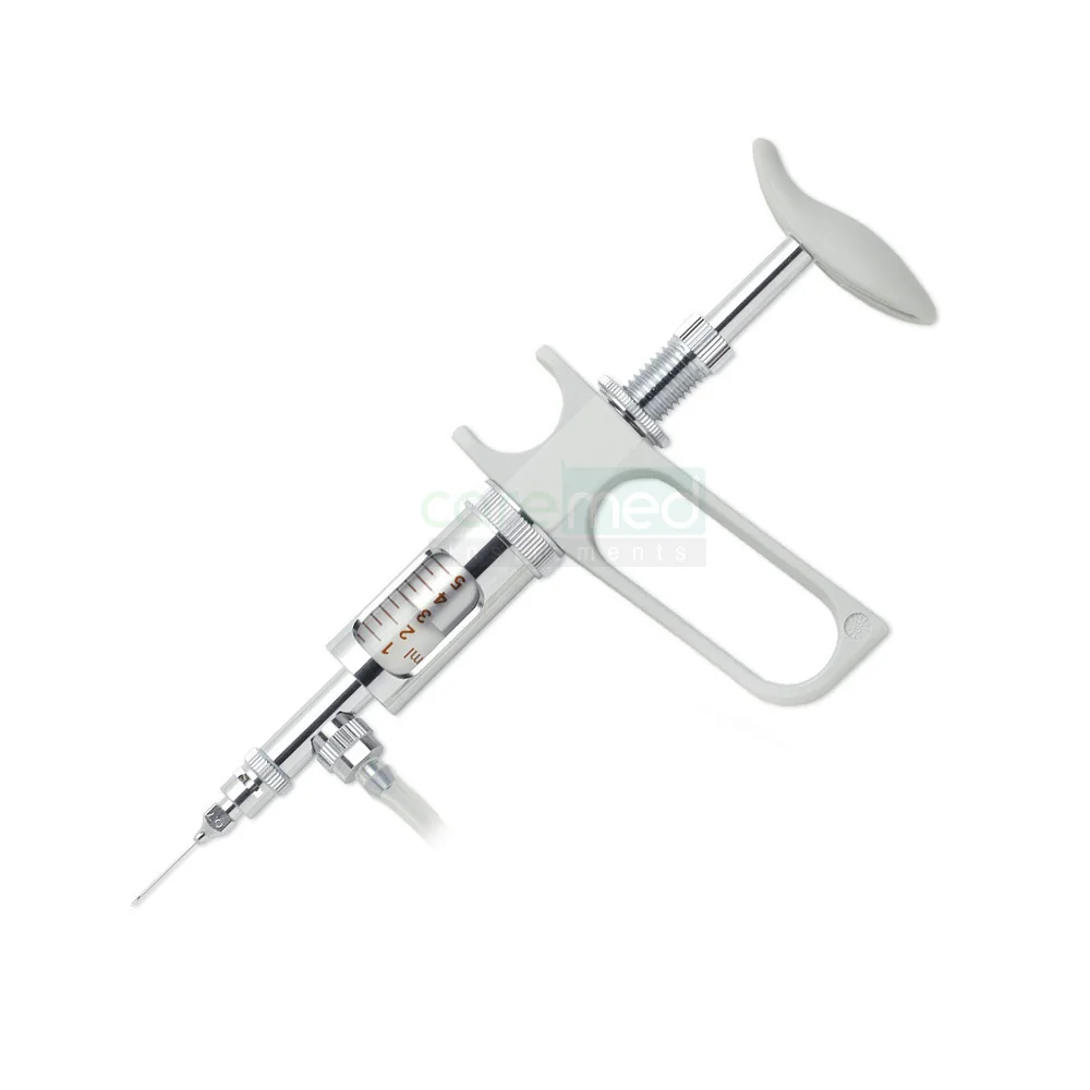 Cattle Injection Syringe Gun Veterinary Care Large Animals Vaccine Injector Syringe Gun | Caremed Instruments