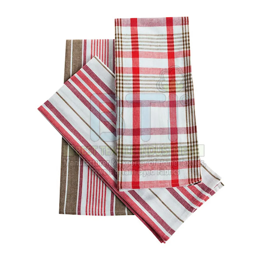 Yarn Dyed Multi Stripe Bath Towels 100% Cotton with Custom Packing Towel Set Kitchen Terry Towel