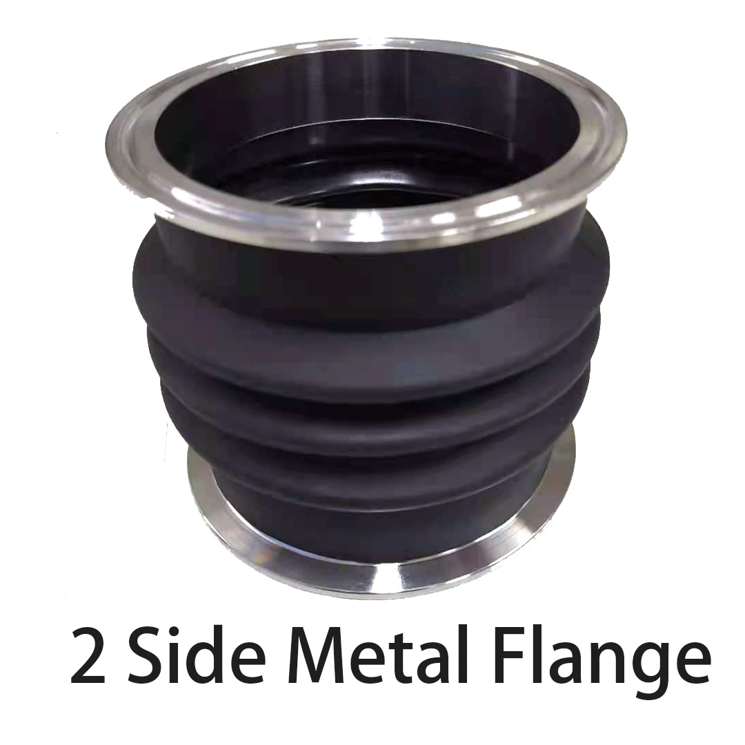 Rubber bellows custom OEM dust bellow cover with metal flange