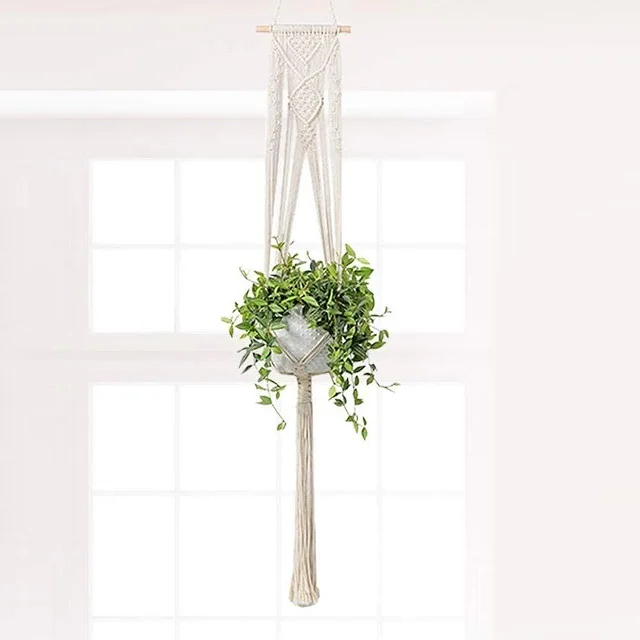 Macrame Plant Hangers Home Decor Hanging Plant Shelf Indoor Wall Planter Wholesale ceramics Flower Pot Holder Plant Hanger